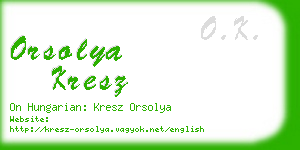 orsolya kresz business card